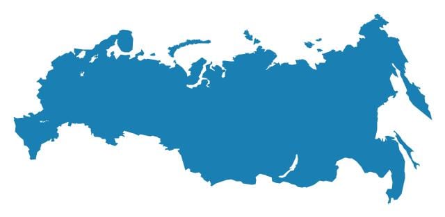 mapa da Rússia vetor