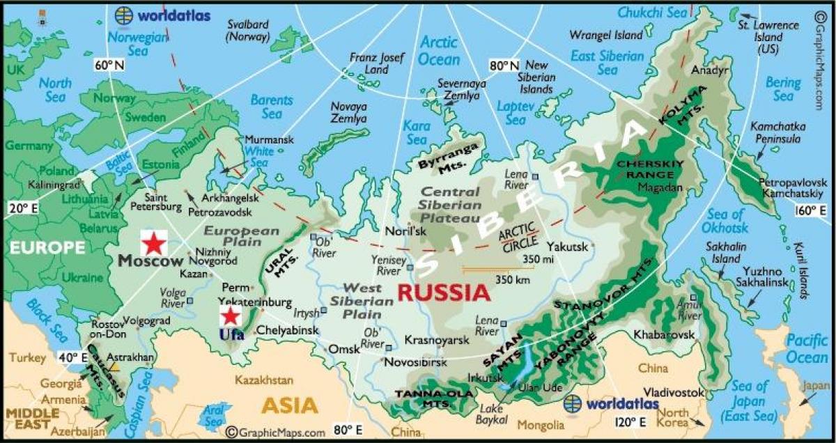 mapa da ufa Rússia