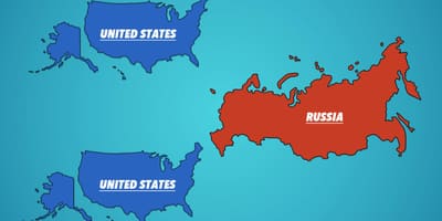 A rússia américa do mapa