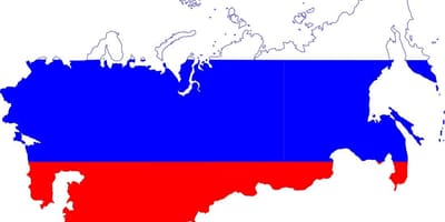 Rússia mapa bandeira