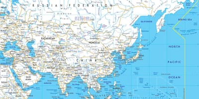 Mapa da Rússia