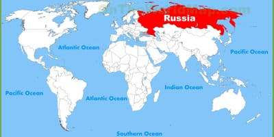 Mapa da Rússia