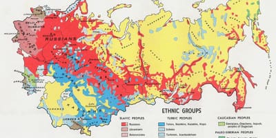 Mapa da Rússia em 1917