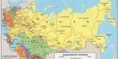Mapa da URSS