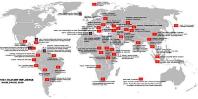 Mapa do militar Soviética