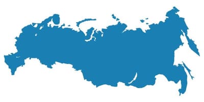 Mapa da Rússia vetor