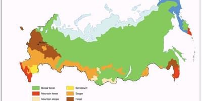 Tundra Rússia mapa