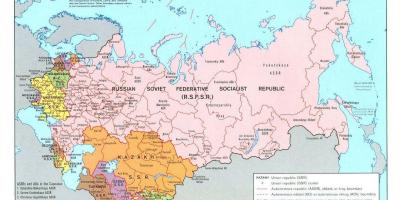 Mapa união Soviética